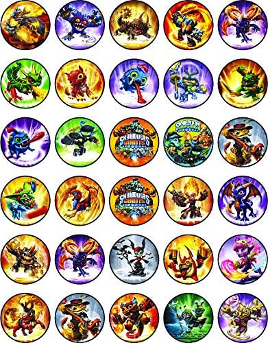 30 x Edible Cupcake Toppers with Heroic Adventurers Theme | Uncut Edible Wafer Sheet Decorations...