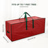 Christmas Tree Bag 7.5 ft Christmas Tree Storage Bag Waterproof Christmas Tree Storage Box Plastic Hard Christmas Tree Bag Heavy Duty (Red)...