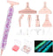 FOVIUPET 21pcs Diamond Painting Art Drill Pen Set, Resin Luminous 5D Point Drill Pen Tools with Metal/Resin Tips, Cross Stitch Diamond Rhinestone ...