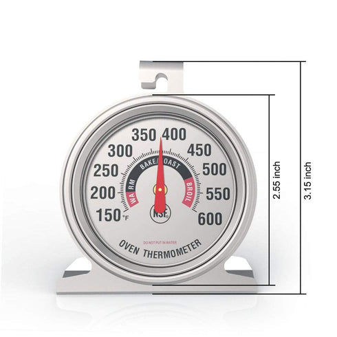 Efeng Large Dial Oven Thermometer for Gas & Electric Oven,Grill Cooking Safety Leave-in- NSF accurately Easy-to-Read Clearly Large Number Shows te...
