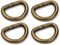 CRAFTMEMORE 1 1/4 & 1 1/2 Inches D-Ring Findings Metal Non Welded D Rings for Belts Bags Lanyard Leathercraft Avail 4 Colors (1 1/2" x 20 pcs, Ant...