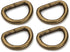CRAFTMEMORE 1 1/4 & 1 1/2 Inches D-Ring Findings Metal Non Welded D Rings for Belts Bags Lanyard Leathercraft Avail 4 Colors (1 1/2" x 20 pcs, Ant...