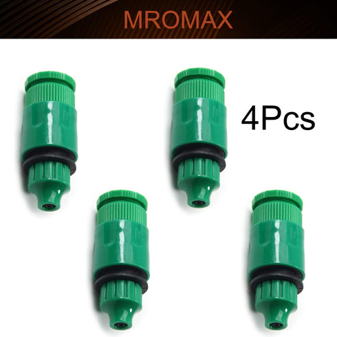 MroMax 4Pcs Hose Tap Connector, Connected to G1/2 or G3/4 Threaded, Suitable for 4/7mm Hose, Quick Connector Hose Pipe Adapter, Faucet Nozzle for ...