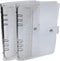 Plastic Round Ring Binders PVC Binder Covers Loose Leaf Binder Protector Refillable Notebook (A5,Clear White 2 pack)...