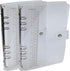 Plastic Round Ring Binders PVC Binder Covers Loose Leaf Binder Protector Refillable Notebook (A5,Clear White 2 pack)...