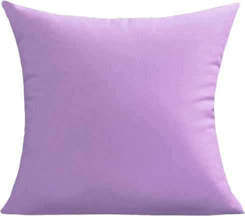 Outdoor Waterproof Throw Pillow Covers 16X16 Set of 2 Decorative Purple Patio Furniture Cushion Cases Outside Decor for Couch Garden Bench Porch...