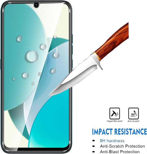 2 Pack Compatible with BLU G73 Screen Protector,Full Coverage 9H Tempered Glass Film,HD Clear Scratch Resistant,Bubble-Free for BLU G73 Screen Pro...