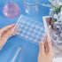 OLYCRAFT 24 Sockets Acrylic Clear Test Tube Rack Transparent Acrylic Test Holder Rack Centrifuge Tube Holder Labortory Display Stands for 5ml Test...