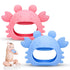 Anboor 2 Pack Baby Teething Toys,Silicone Teethers for Babies 0-6 Months Anti Dropping Hand Teether,Infant Baby Chew Toys for Teething Relief,Idea...