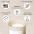Sweet Water Decor Rose Candle - Jasmine Candle with Pink Peppercorn Scent - Rose Scented Candles 100% Cotton Wick - Bergamot Candle with 40 Hours ...