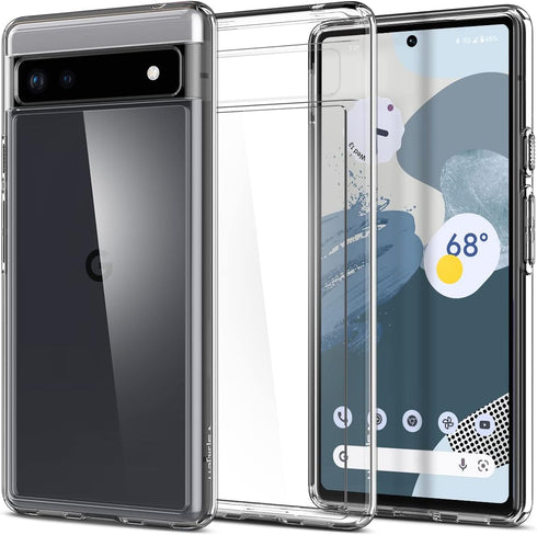 Spigen Ultra Hybrid Designed for Pixel 6a Case (2022) - Crystal Clear...