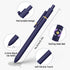 6 Pcs Gel Pens 0.5mm Quick Dry Black Ink Pens Fine Point Smooth Writing Pens, Cute Office and School Supplies Gifts for Women Teacher Students (6 ...