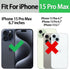 5PCS iPhone 15 Pro Max Sublimation Case with Soft Rubber + Aluminum Blank Printable DIY Customize Phone Cases for iPhone 15 Pro Max Anti-Slip Prot...