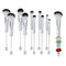 NICENEEDED 2 Set Beaded Eyeshadow Brush, Metal Handle Beadable Makeup Brush Kit, DIY Makeup Comestic Brushes Beaded Brushes Kit for DIY Beaded Mak...