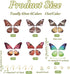 FASHEWELRY Resin Butterfly Wing Earring Making Kit 24pcs Fairy Wing Charms with Gold Foil & 20pcs Ear Hooks & 30pcs Jump Rings for Bohemia Drop Ea...