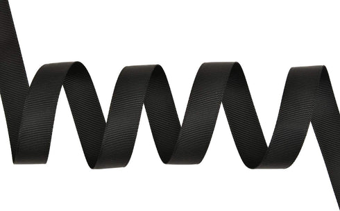 YAMA 5/8 inch Solid Grosgrain Ribbon Roll - 25 Yards for Gift Wrapping Ribbons, Black...