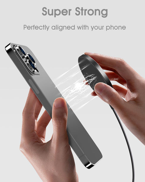 Magnetic Wireless Charger for iPhone 15 Pro Max/15 Pro/15 Plus/15/14 Pro Max/14 Pro/14 Plus/14/13 Pro Max/13 Pro/13 Mini/12 Pro Max/12 Pro, Fast C...