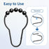 Titanker Shower Curtain Rings Hooks, Rust-Resistant Metal Shower Curtain Hooks for Bathroom Shower Rods Shower Hooks Shower Rings for Curtain - Se...