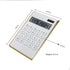 Solar Gold Calculator Standard Function Desktop Calculator LCD 10-Digit Desktop Calculator for Office, Home...