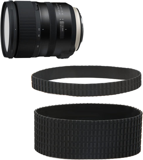 for Tamron SP 24 ? 70mm F / 2.8 Di VC USD A007 Lens Rubber Ring Zoom Rubber + Focus Rubber Grip, Zoom Ring Rubber Trim Rubber Ring, Camera Repair ...