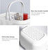 UUJOLY Plastic Organizer Storage Baskets with Handles, Shower Caddy Bins Organizer for Bathroom and kitchen?White?...