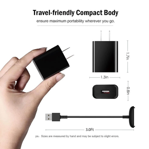 Fast Wall Charger for Fitbit Inspire 3 Replacement USB Charging Cable Cord for Fitbit Inspire 3 Smartwatch Charger Dock USB Cable Cord......