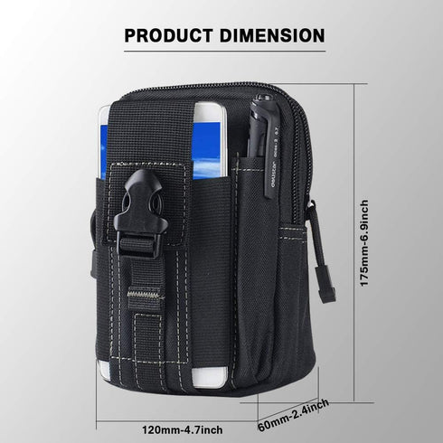 Waist Cell Phone Holster Belt Bag Universal Outdoor Phone Pouch Case Gadget Pocket for iPhone X 8 7 6 6s Plus Samsung Galaxy S8 S7 S6 S5 S4 S3 Not...