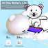 Kids Headphones for School Toddler Wireless Earbuds with Mic Bear Charging Case Waterproof Bluetooth Ear Buds for Boys Girls Teen 5+ Years, Compat...