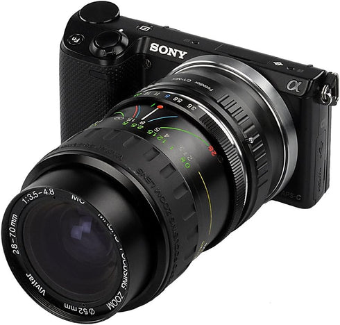 Fotodiox Lens Mount Adapter Compatible with Contax/Yashica Lenses to Sony E-Mount Cameras...