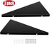 evron Corner Mounting Shelf,Easy to Install Wall Corner Shelf,Frosting Pattern Right-Angled,Set of 2...