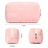 Makeup Bag Plush Cosmetic Bag Cute Aesthetic Makeup Bag Pink Makeup Pouch Travel Toiletry Bag Organizer Soft Makeup Brushes Accessories Storage Ba...