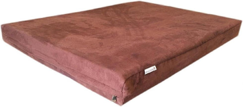 37''x27''x4'' Chocolate Brown MicroSuede Fabric Replacement 100% Washable Luxury Comfort Dog Bed Zippered Duvet Gusset Cover Resistant Anti Slip -...
