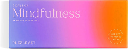 Galison 7 Days of Mindfulness Puzzle Set – 7 70-Piece Puzzles for Each Day of The Week for Meditation Restoration Reinvigoration...