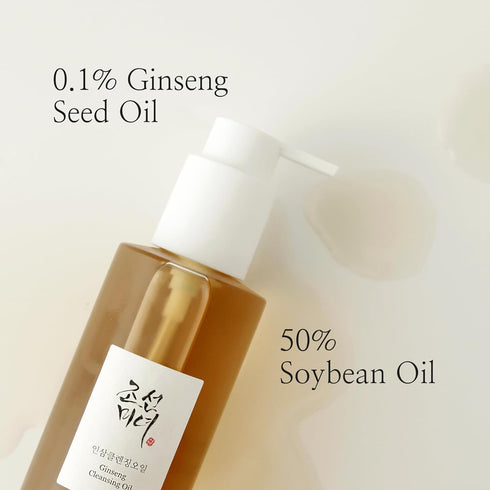 Beauty of Joseon Ginseng Cleansing Oil Waterproof Makeup Remover for Sensitive, Acne-Prone Facial Skin. Korean Skin Care for Men and Women, 210ml,...