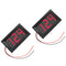 2-Pack Two Wires Mini LED Digital Voltmeter Voltage Meter DC 4.5V to 30V Voltage Panel Meter for 6V 12V Electromobile Motorcycle Car Red...
