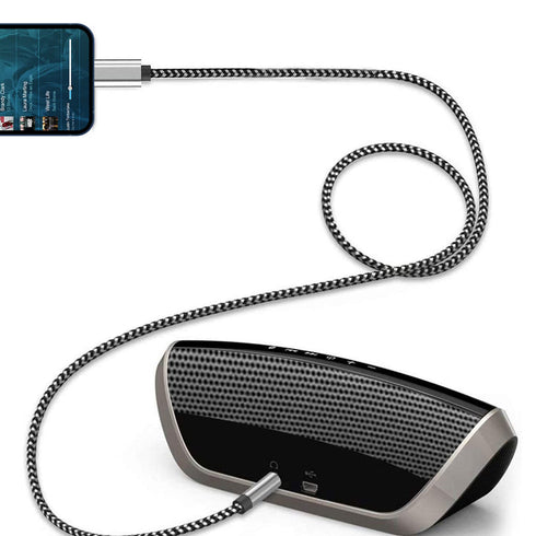 Apple MFi Certified Aux Cord for iPhone, Lightning to 3.5mm Jack Nylon Braided Audio Cable for iPhone 14 13 12 11 XS XR X 8 7 6 iPad to Car/Home S...