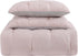 My World Pleated Solid Duvet Sets Blush and Silver Grey Polyester 2-Piece Twin XL Duvet Set, Solid Color Themed, for Kids, OEKO-TEX Certified...