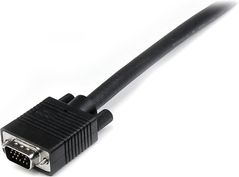 StarTech.com 10 ft. (3 m) VGA to VGA Cable - HD15 Male to HD15 Male - Coaxial High Resolution - VGA Monitor Cable (MXT101MMHQ10) Black...