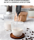 Milk Frother Handheld, ESCLAP Rechargeable Frother for Coffee, Electric Whisk Drink Mixer Handheld for Cappuccino, Frappe, Matcha, Hot Chocolate...