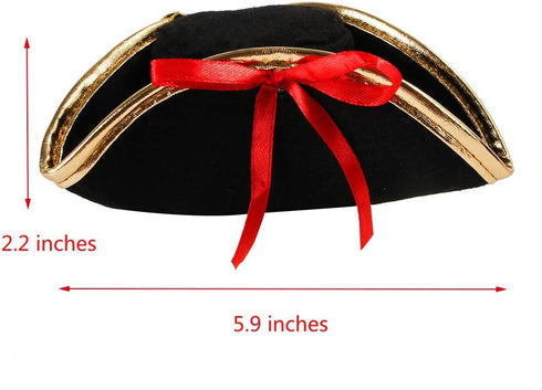 BinaryABC Halloween Pet Pirate Hat,Halloween Pet Dog Cosplay Costume Accessory Photo Props,15 x 11 x 5.5cm...