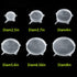 Silicone Stretch Lids Set Of 12 Elastic Reusable Microwave Food Covers Bowl Covers for Can, Cup and Glass Jars...