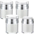 4 Pack Empty Airless Pump Jar Acrylic Airless Cosmetic Container Portable Refillable Travel Size Cream Jar Vacuum Bottle Lotion Jar with Pump Lid ...