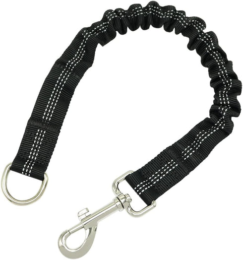 MayPaw Bungee Dog Leash Extension Attachment, 18" Reflective Shock Absorbing Lead Extender for Dog Walking Running Training, Black...