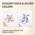 3PCS X-Shaped Scarf Ring Buckles Modern Fashion Accessories for Women's Scarves Shawls and T-Shirts Elegant Silk Scarf Clips...