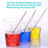 50pcs 8oz Graduated Clear Plastic Measuring Cups with Wooden Stirring Sticks for Mixing Paint, Pigments, Epoxy Resins, Resins...