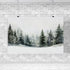 Enlaizhude Winter Forest Landscape,Snowy Winter Landscape Evergreen Trees Watercolor Painting Christmas Pine Trees In Winter,Winter Scene |Snowy L...