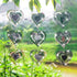 Bird Scare Discs Set, Highly Reflective Bird Reflectors Wind Spinner, Double-Sided Heart Decor Bird Devices Deterrent to Scare Birds Away from Yar...