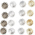 800Pcs Flower Filigree Bead Caps Spacer Beads Metal Flower Hollow Caps for DIY Jewelry Making Crafts Supplies...