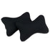 Tianmei 2 Pcs Plain Color Memory Foam Car Headrest Vehicle Seat Neck Rest Support Pillow Relief Pad (JYM–Pure Black)...