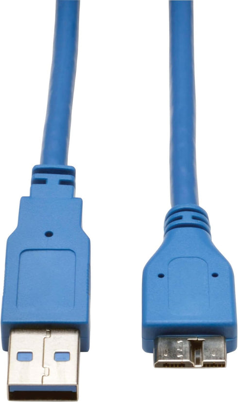 Tripp Lite U326-003 USB 3.0 Super Speed 5Gbps (A Male to Micro B Male) Device Cable (3 Feet, Blue)...
